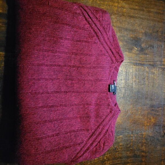 Red cable knit wool diesel sweater - Picture 5 of 6